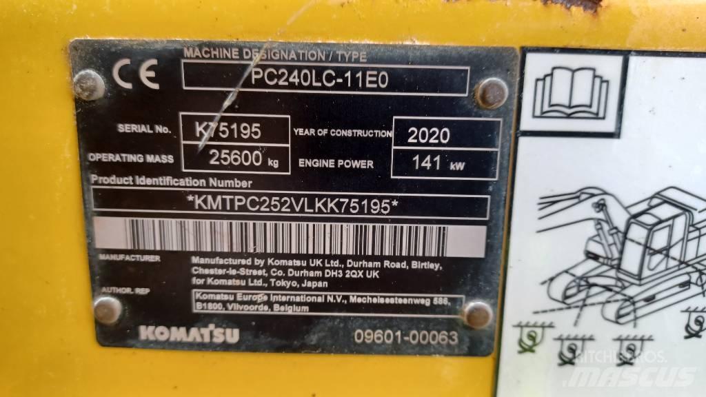 Komatsu PC240LC-11 Rupsgraafmachines