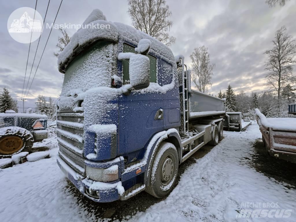 Scania R 124 GB 470 Vrachtwagen met containersysteem