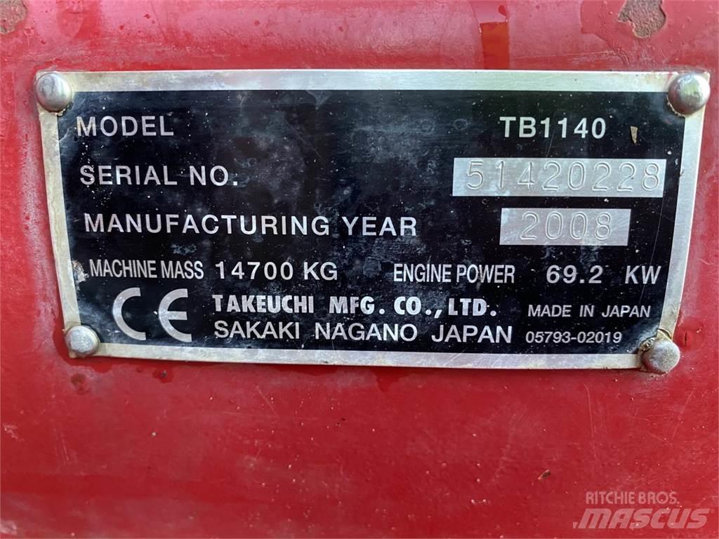 Takeuchi TB1140 Rupsgraafmachines
