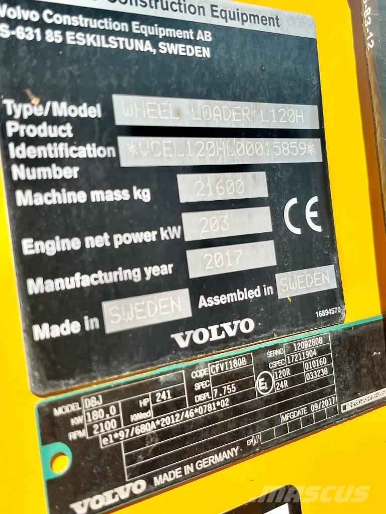 Volvo L 120 H Wielladers