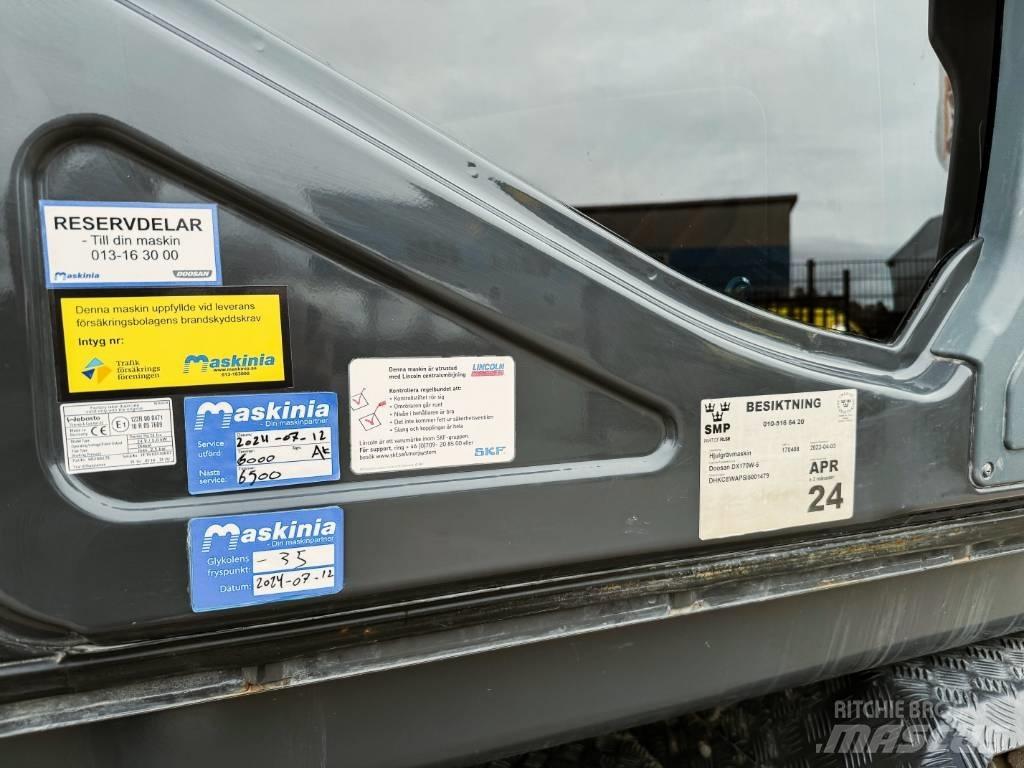Doosan DX170W-5 Wielgraafmachines