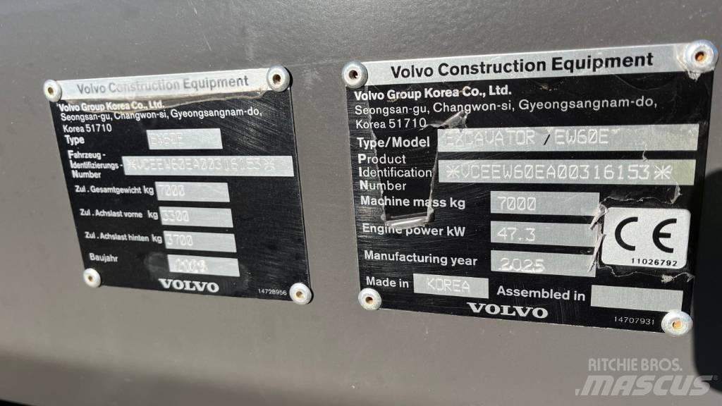 Volvo EW60E Wielgraafmachines
