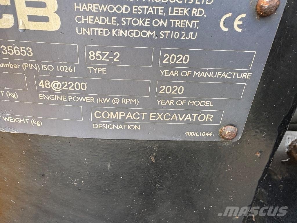 JCB 85 Z-2 Midigraafmachines 7t - 12t