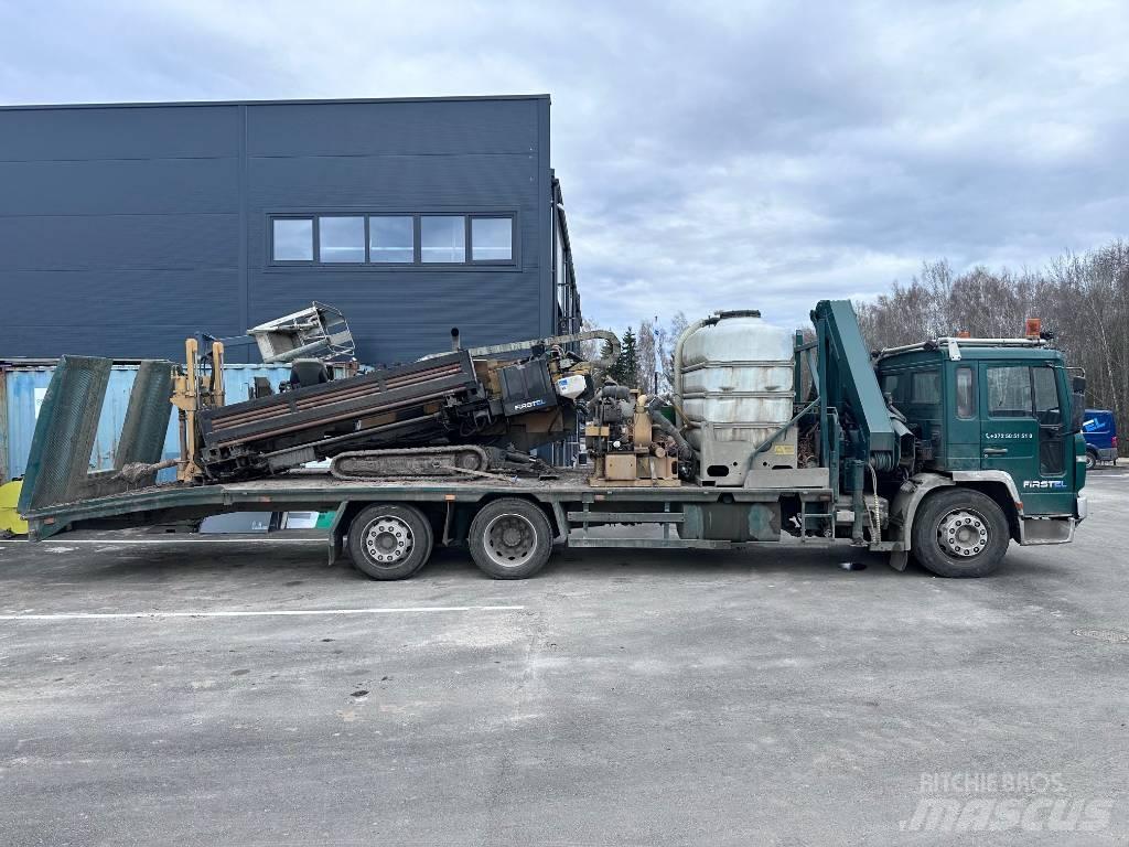 Volvo FL 6 Vrachtwagen met vlakke laadvloer en lier