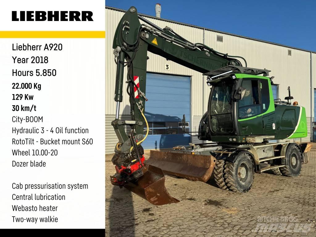 Liebherr A 920 Wielgraafmachines