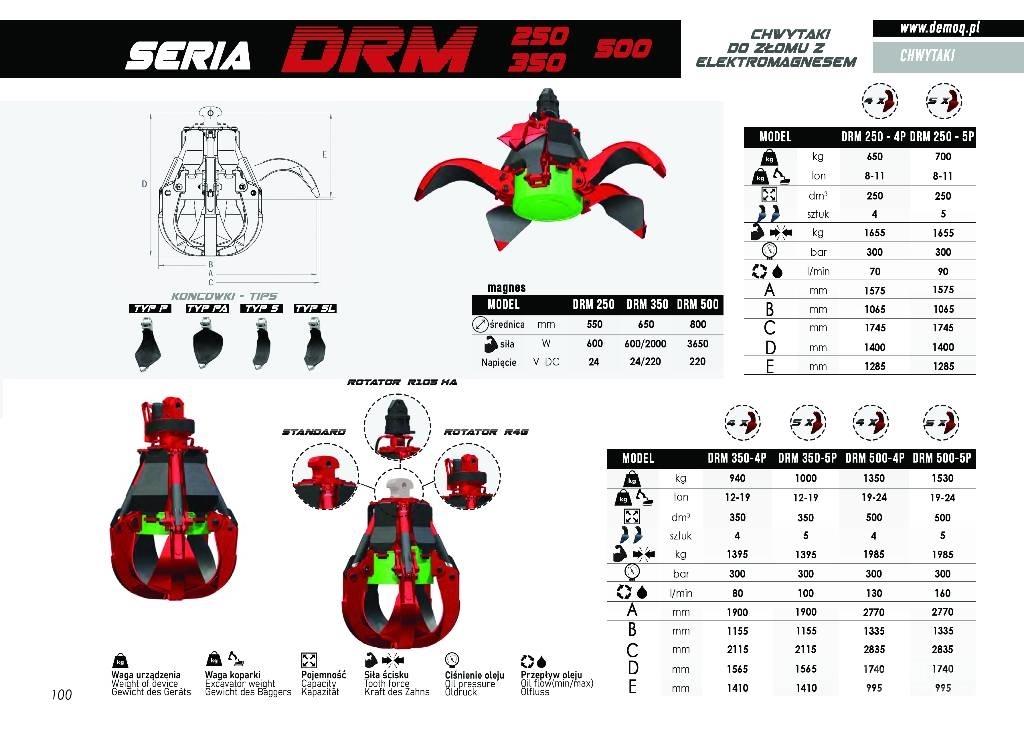  DEMOQ DRM250-5P Grijpers