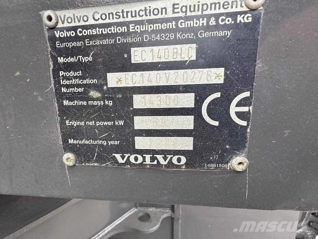 Volvo EC 140 B Rupsgraafmachines