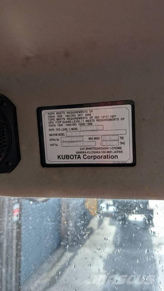 Kubota U 50-5 Sloopgraafmachines