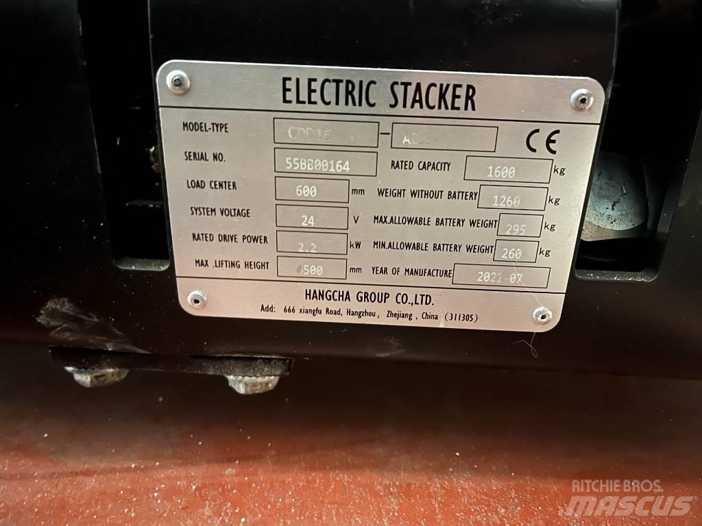 Hangcha CDD16-AC1S Zelfrijdende stapelaars