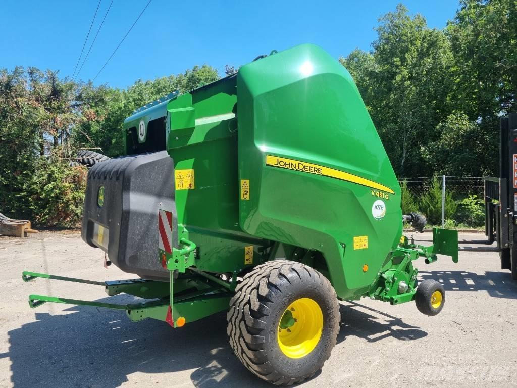 John Deere V451G Ronde-balenpersen