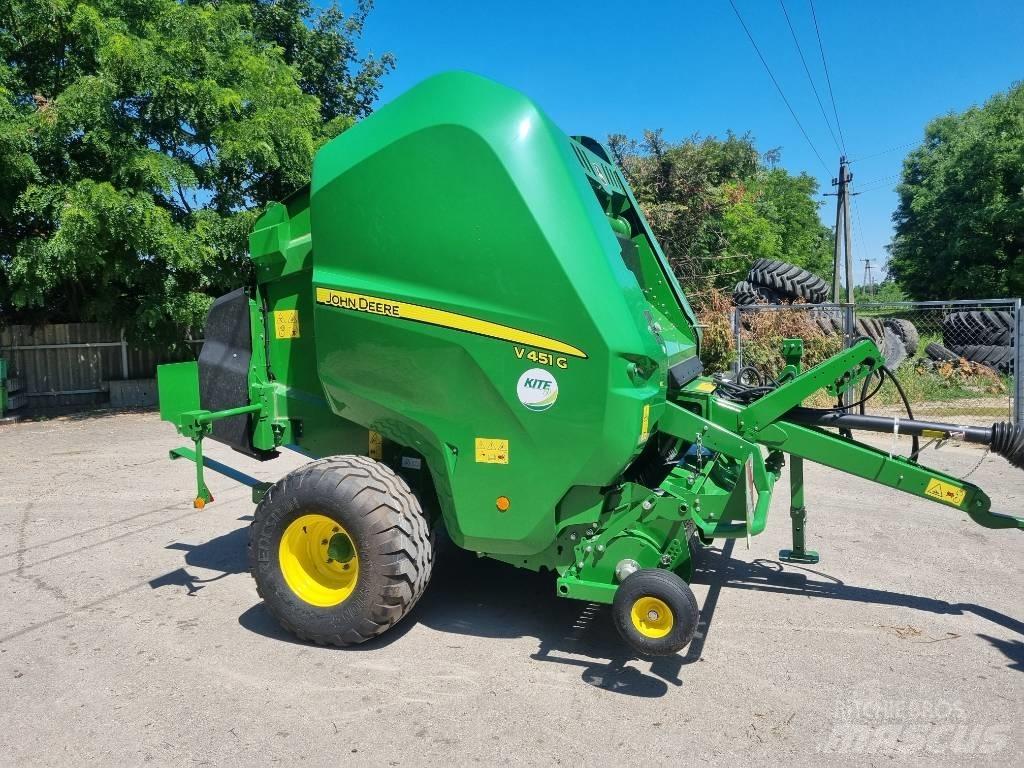 John Deere V451G Ronde-balenpersen