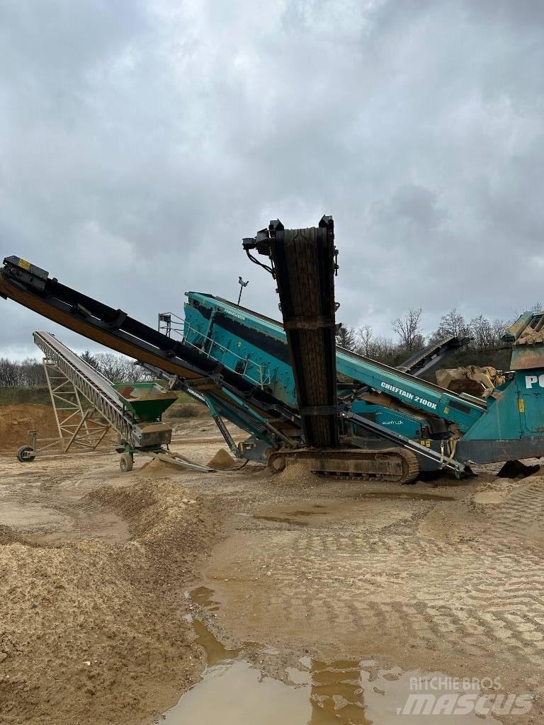 PowerScreen 2100X Mobiele zeefinstallaties