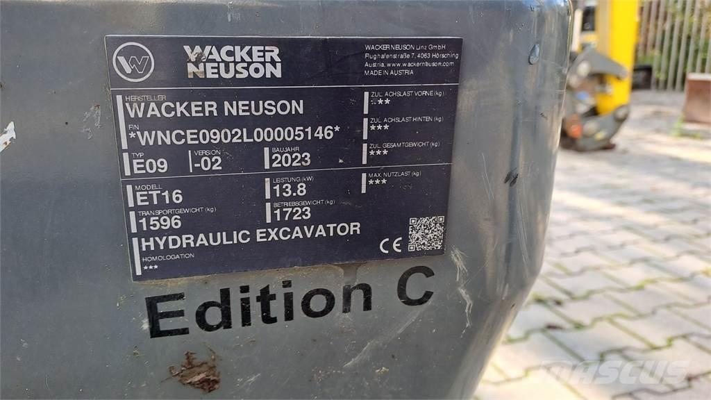 Wacker Neuson ET16 Rupsgraafmachines