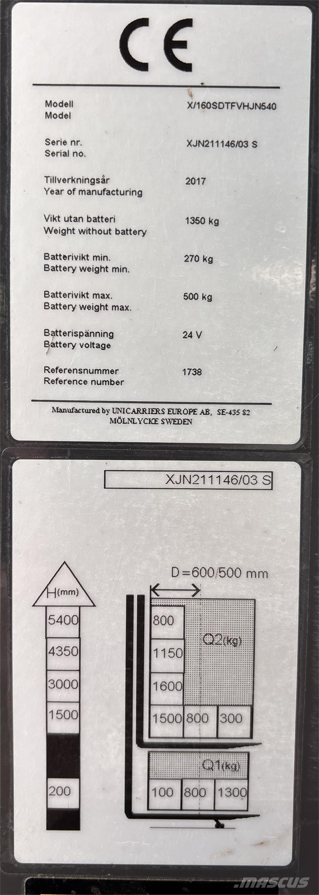 Atlet X160 Zelfrijdende stapelaars