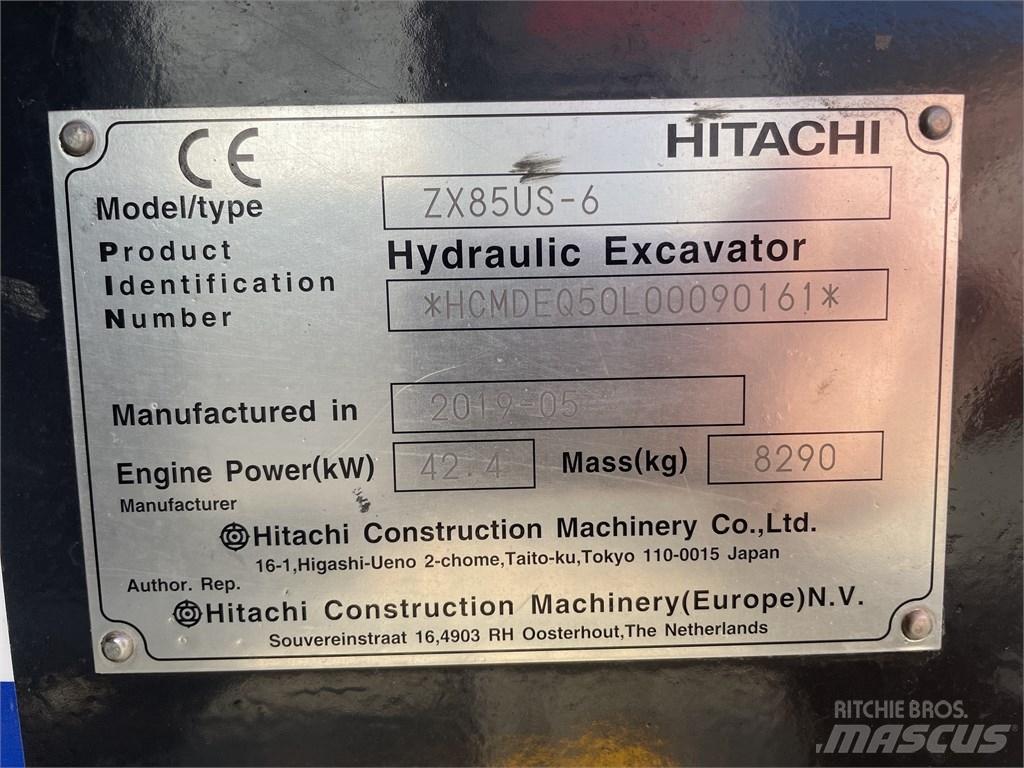 Hitachi ZX 85 US-6 Midigraafmachines 7t - 12t