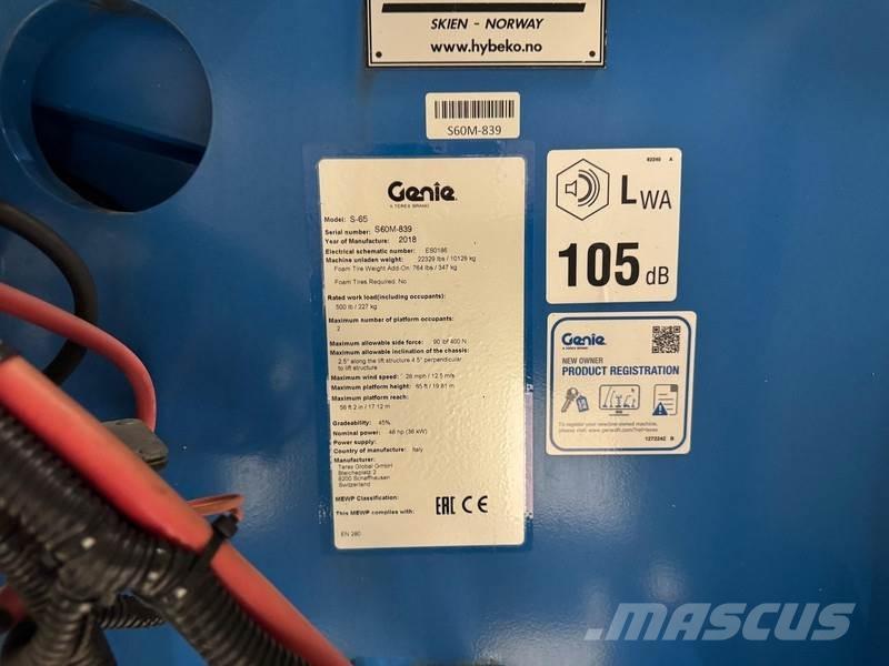 Genie S65 Andere liften en hoogwerkers