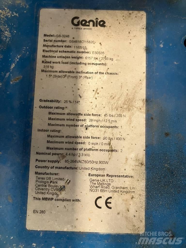 Genie GS 3246 Schaarhoogwerkers