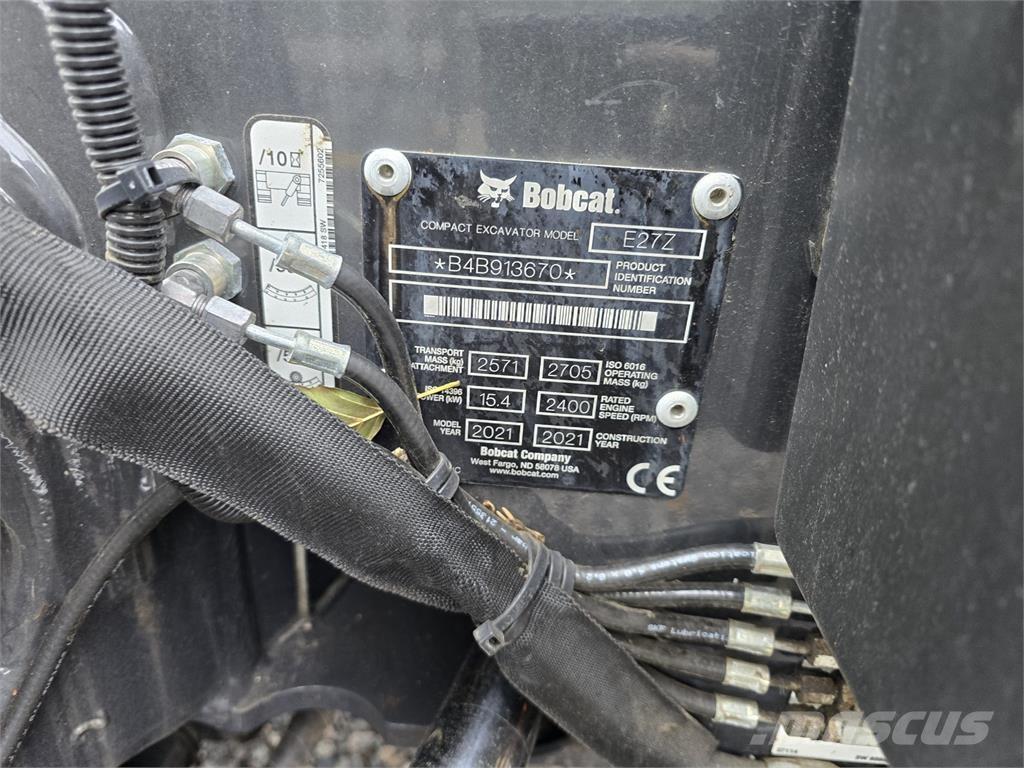 Bobcat E27z Minigraafmachines < 7t