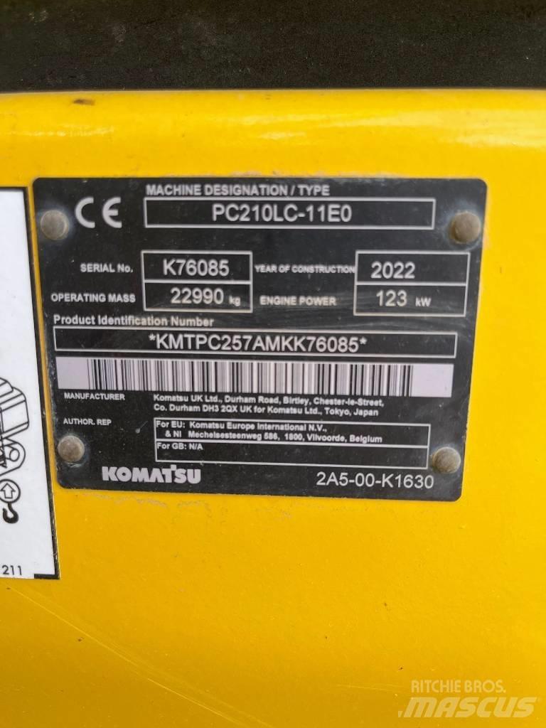 Komatsu PC210LC-11E0 Rupsgraafmachines