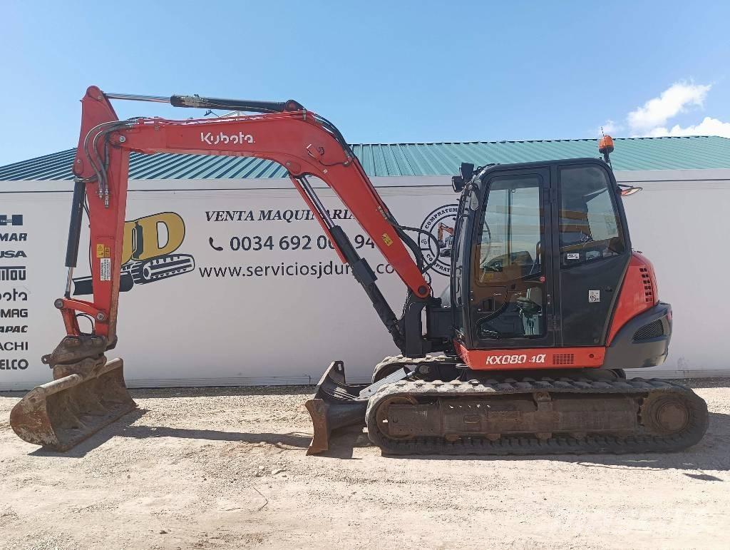 Kubota KX 080-4 Midigraafmachines 7t - 12t