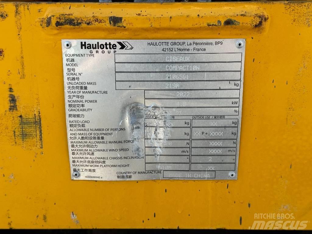 Haulotte COMPACT 10N Schaarhoogwerkers
