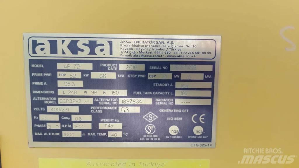 Perkins Aksa AP72 Overige generatoren