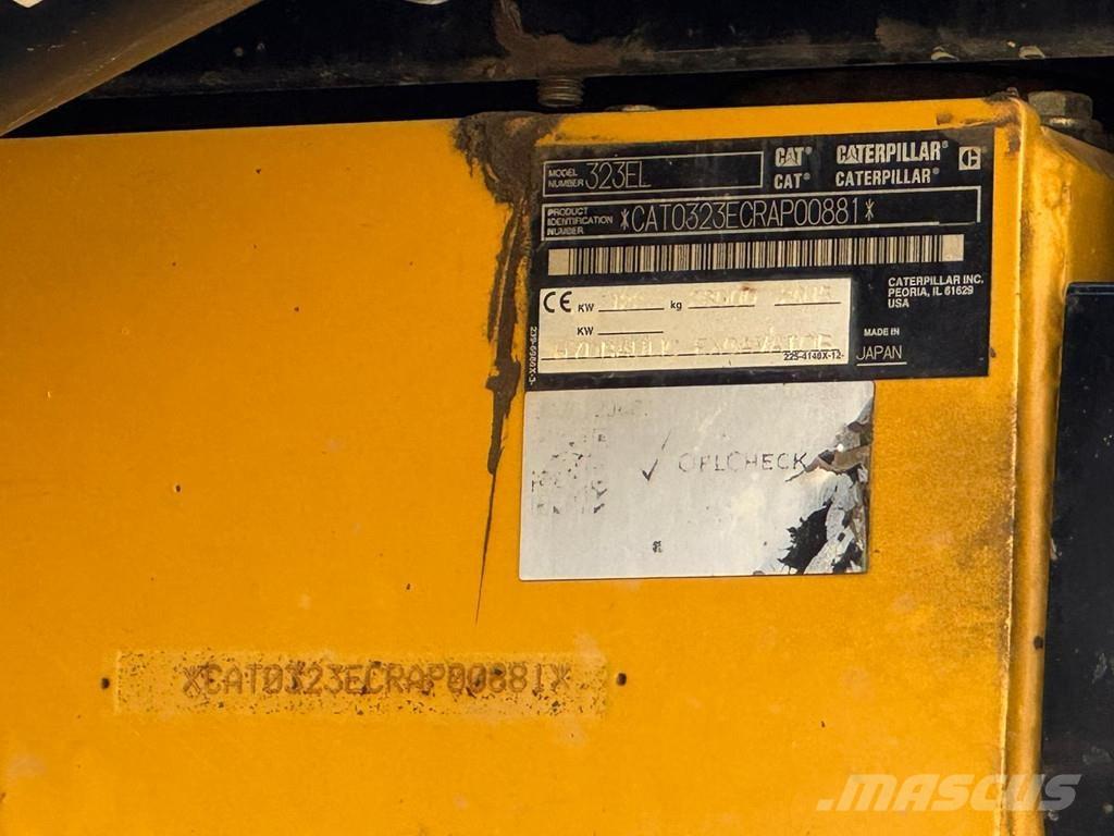 CAT 323EL Rupsgraafmachines