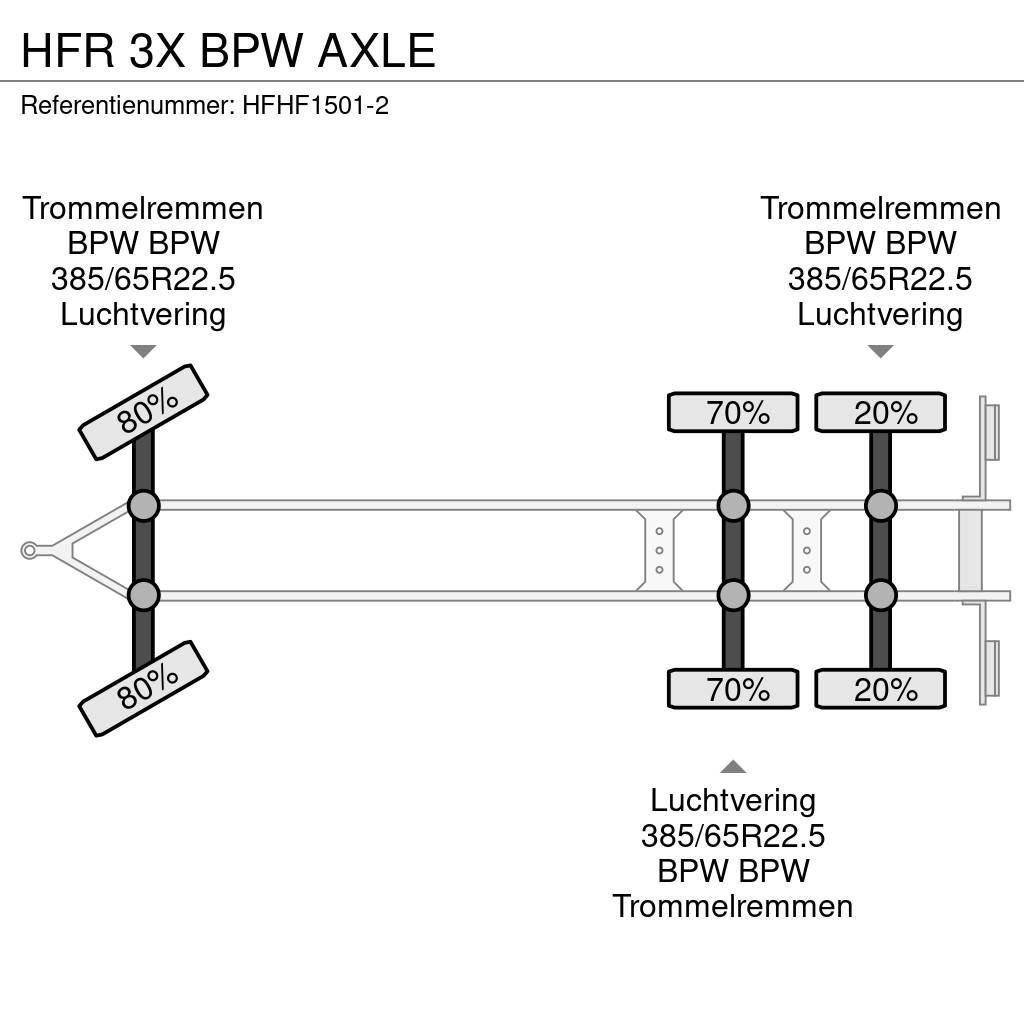 HFR 3X BPW AXLE Vlakke laadvloer