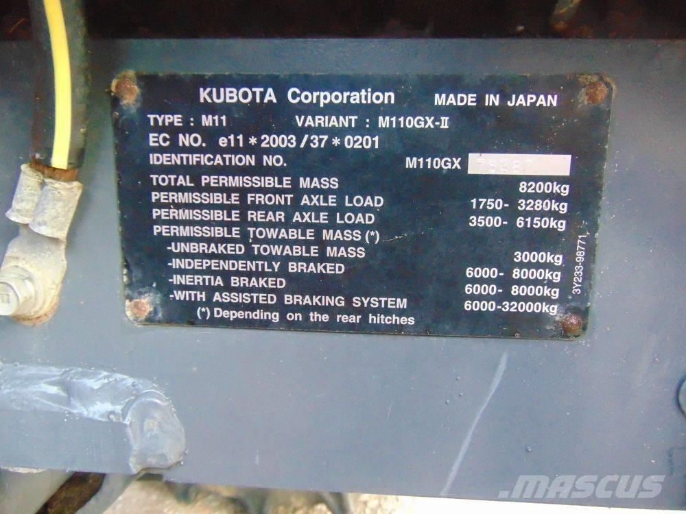 Kubota M 110 GX Tractoren