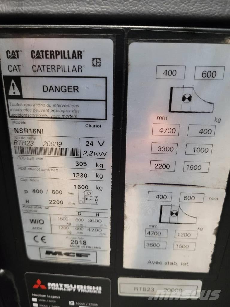CAT NSR 16NI Zelfrijdende stapelaars