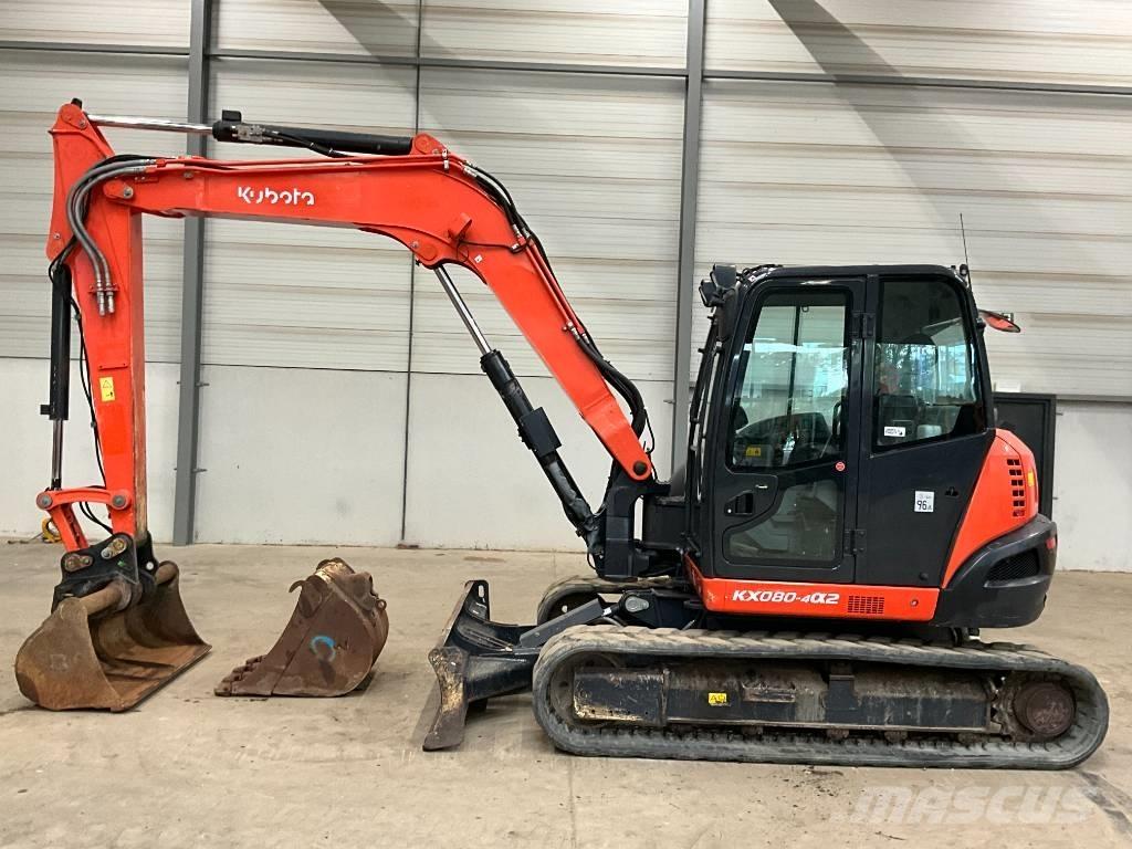 Kubota KX 080-4 A 2 Midigraafmachines 7t - 12t