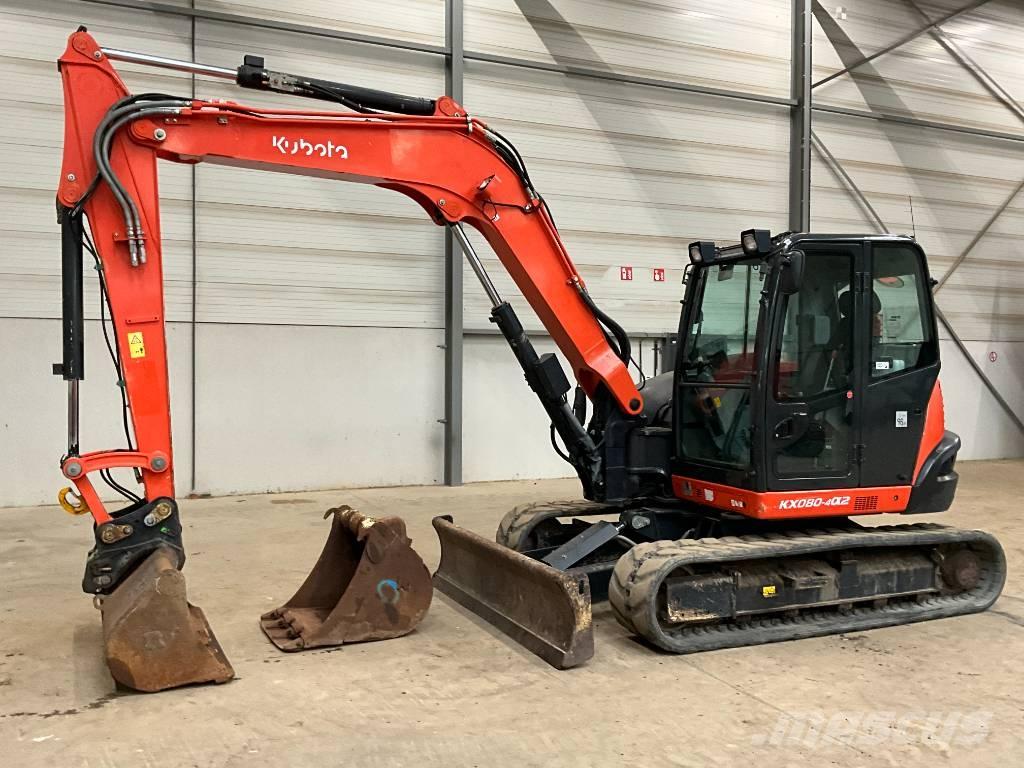 Kubota KX 080-4 A 2 Midigraafmachines 7t - 12t