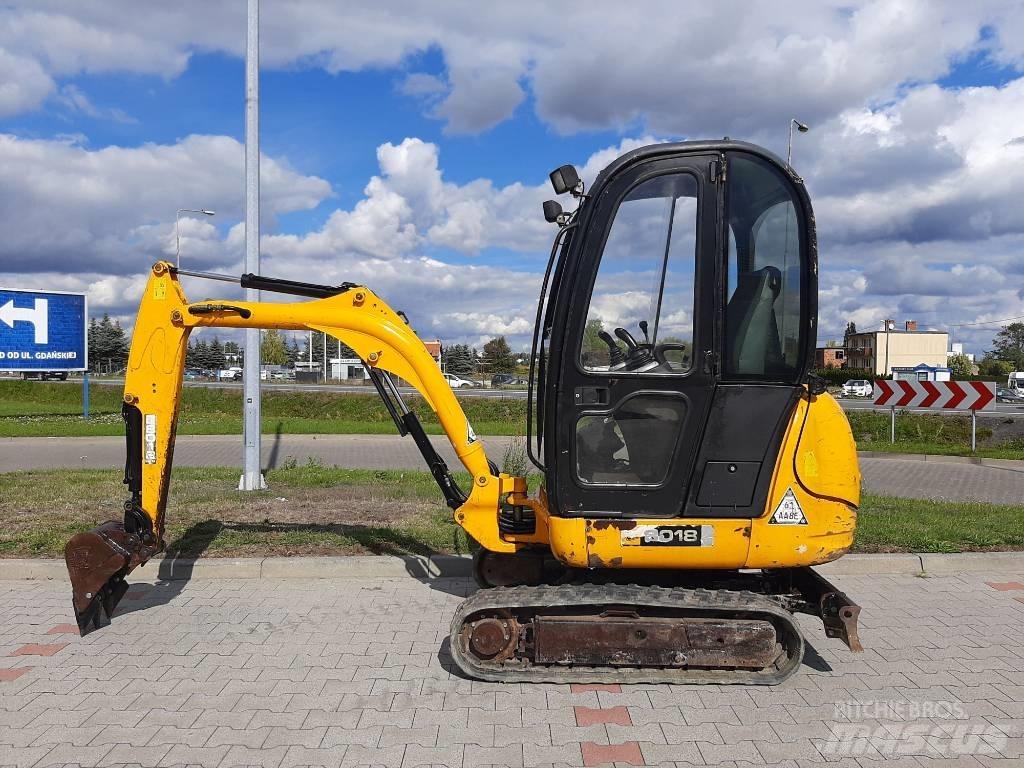 JCB 8018 Minigraafmachines < 7t