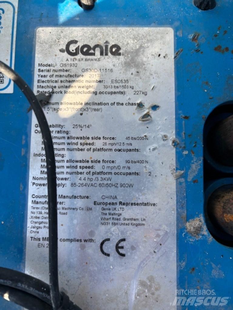 Genie GS 1932 Schaarhoogwerkers