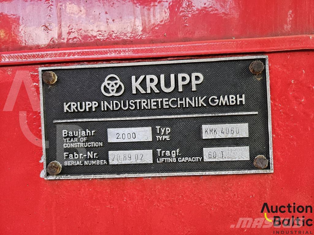 Krupp KMK 4060 Vlakke laadvloer met kraan