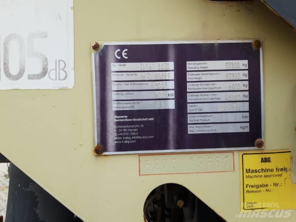 ABG Titan 6870 Asfaltafwerkmachines