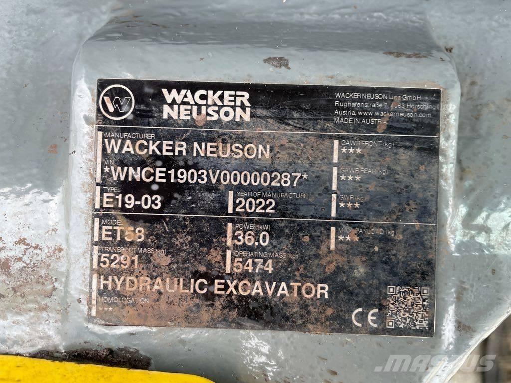 Wacker Neuson ET58 Rupsgraafmachines