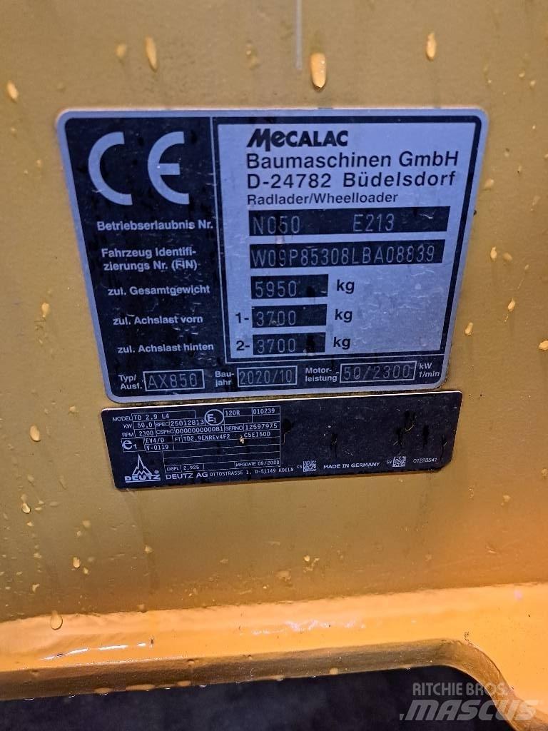 Mecalac AX 850 Wielladers