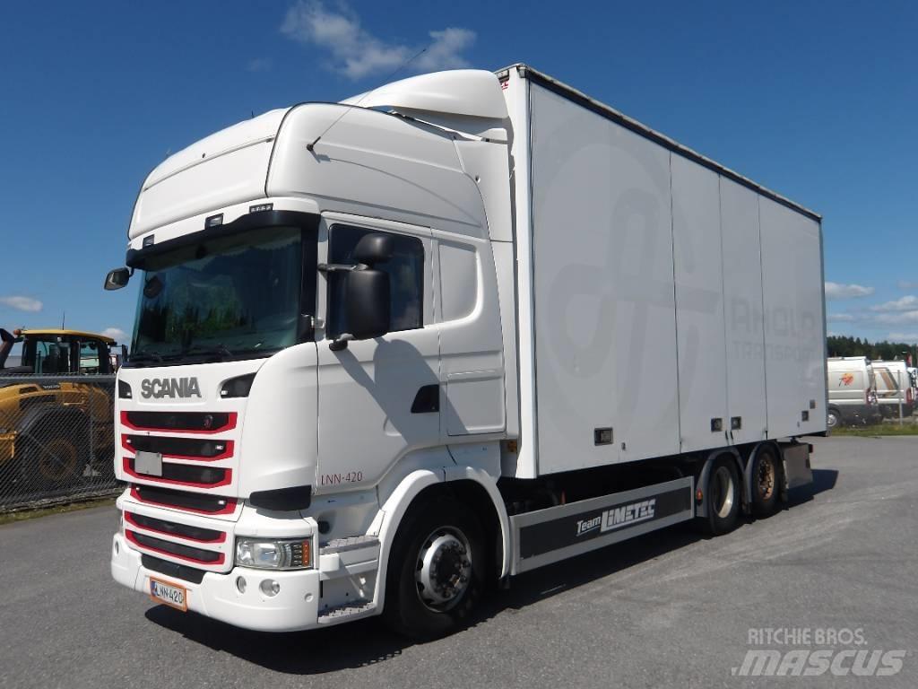 Scania R490 6x2 Bakwagens met gesloten opbouw