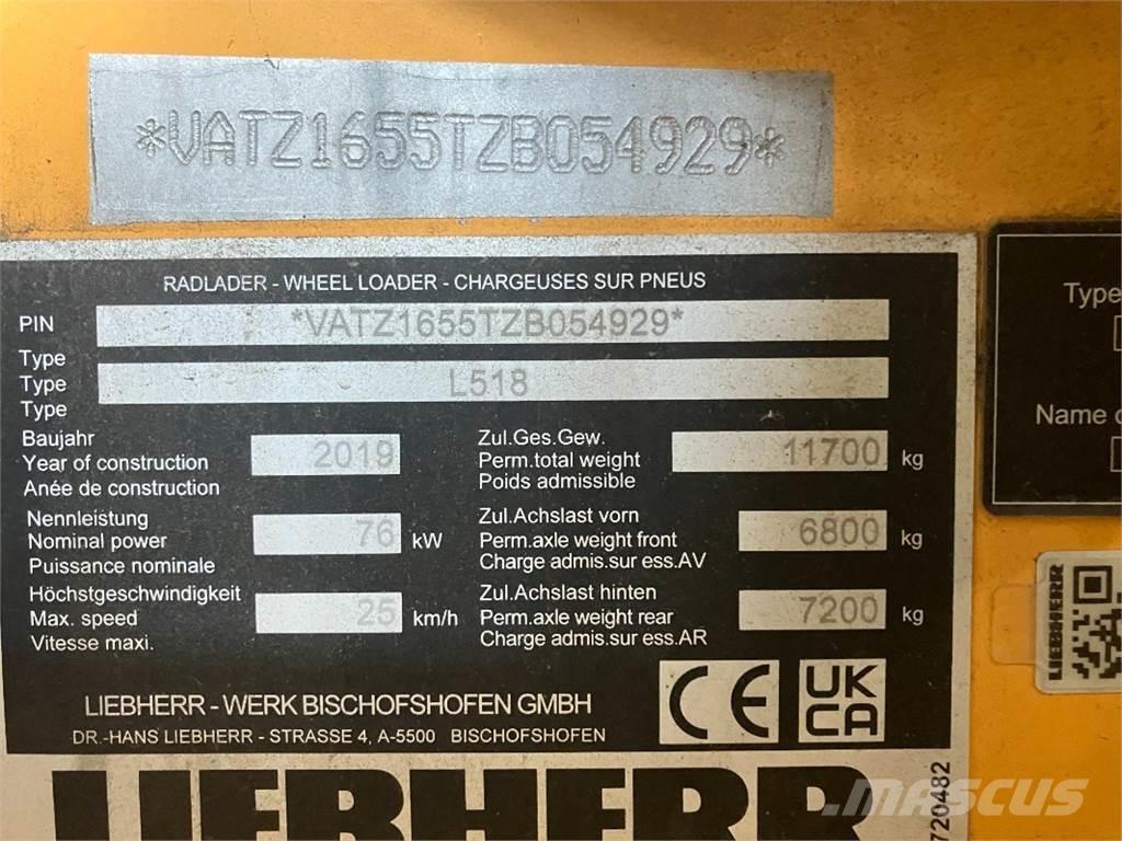 Liebherr L518 Wielladers