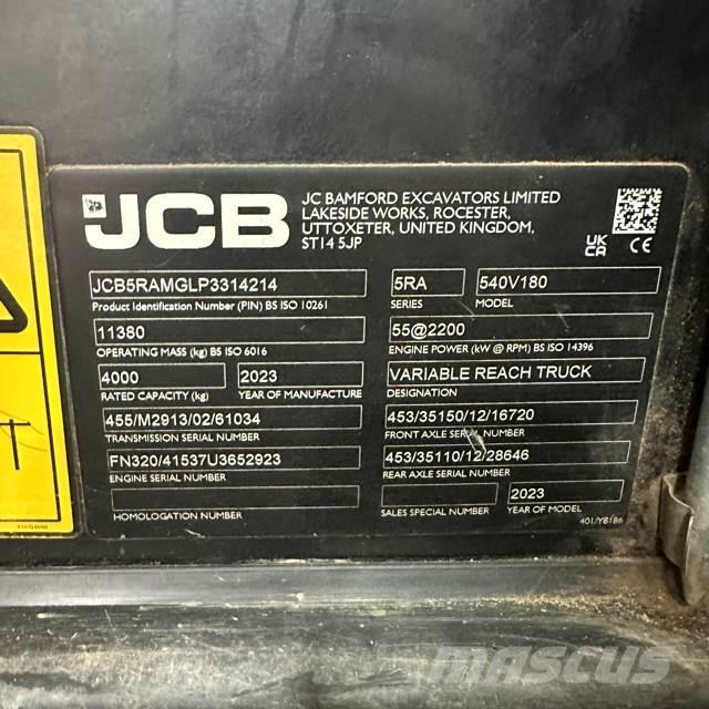 JCB 540-180 Verreikers