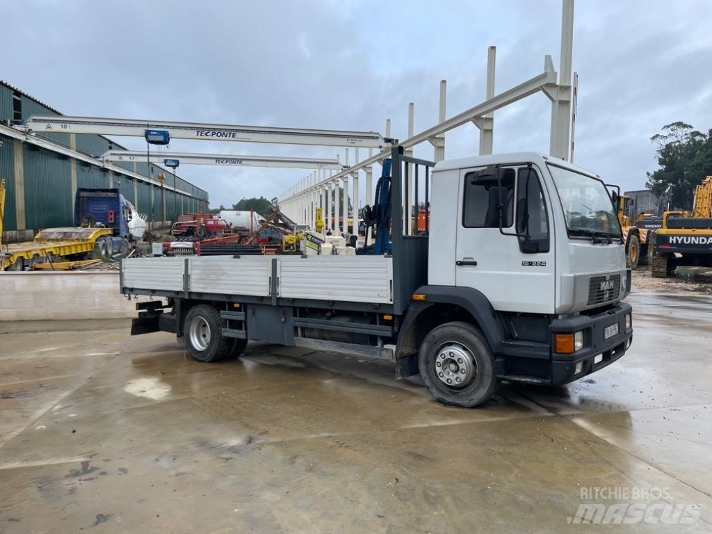 MAN 15.224 Platte bakwagens