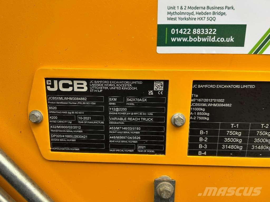 JCB 542-70 Agri Xtra Verreikers voor landbouw