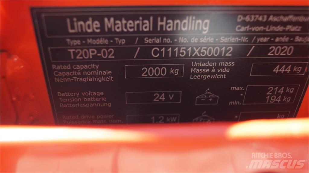 Linde T20P Electro-pallettrucks