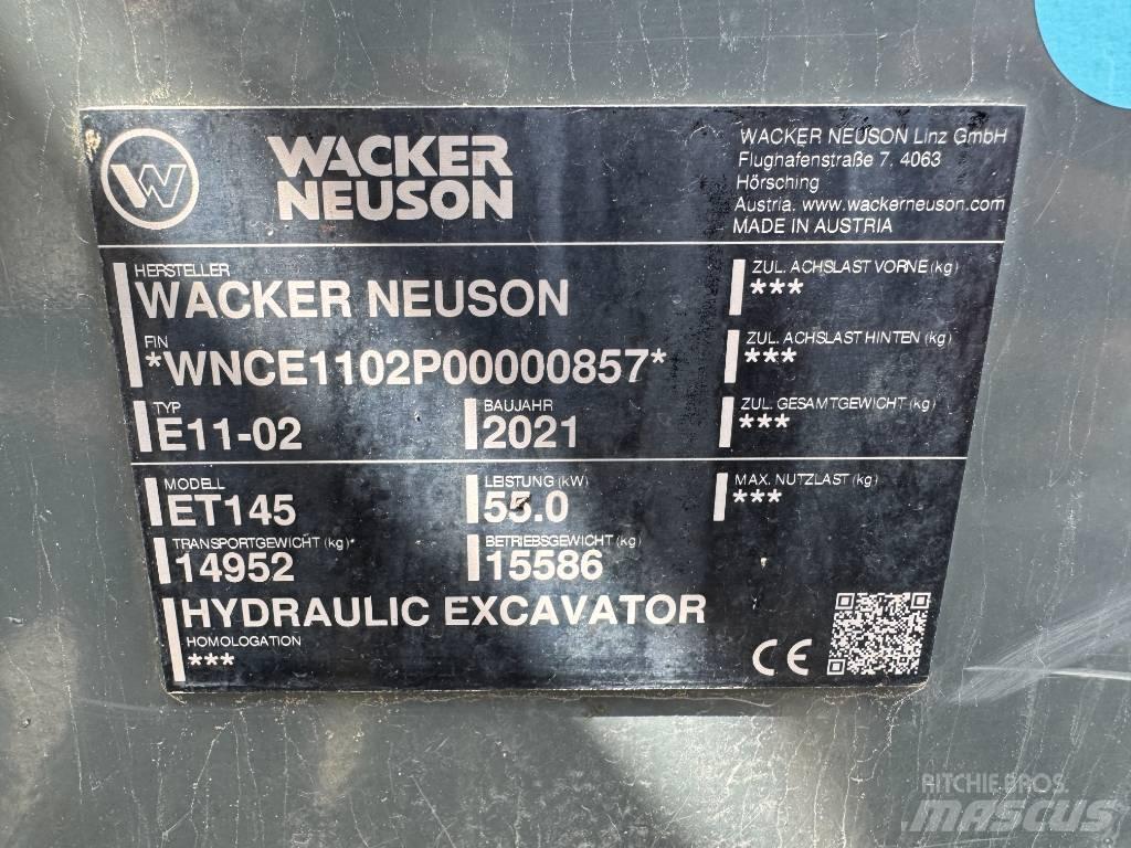 Wacker Neuson ET145 Rupsgraafmachines