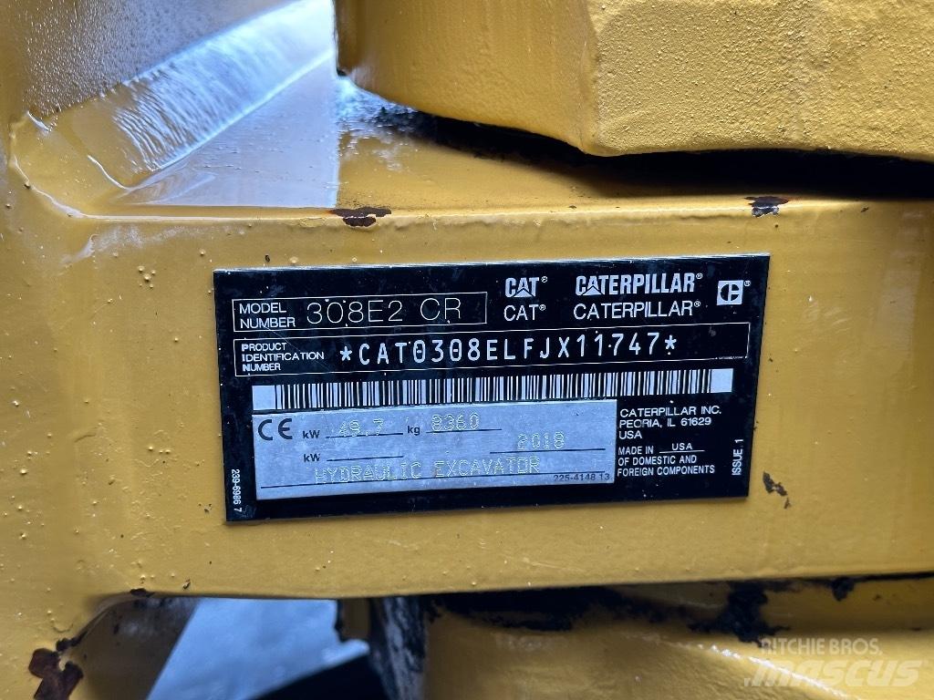 CAT 308E2 CR Midigraafmachines 7t - 12t