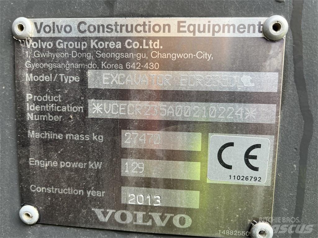 Volvo ECR 235 DL Rupsgraafmachines