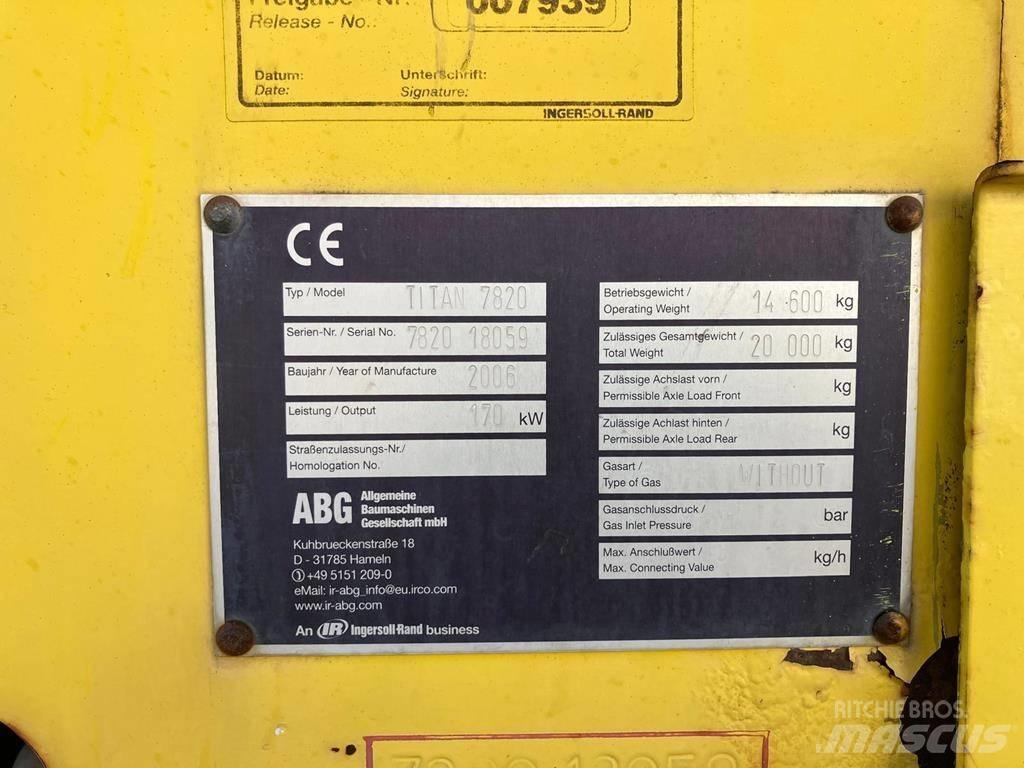 ABG Titan 7820 Asfaltafwerkmachines