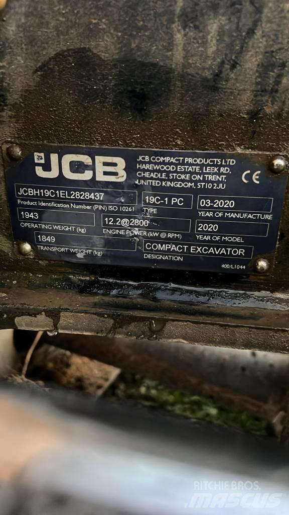 JCB 19 C-1 Minigraafmachines < 7t