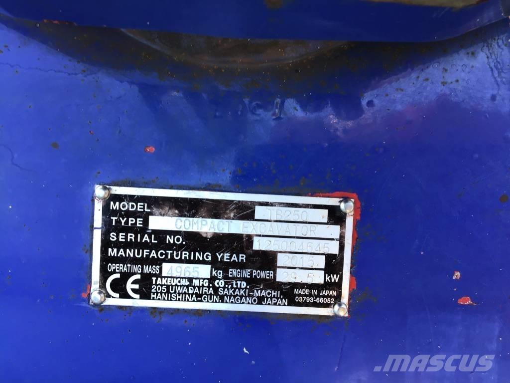 Takeuchi TB 250 Minigraafmachines < 7t